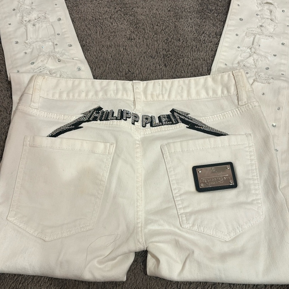 phillip plein rhinestone straight supreme size 25
